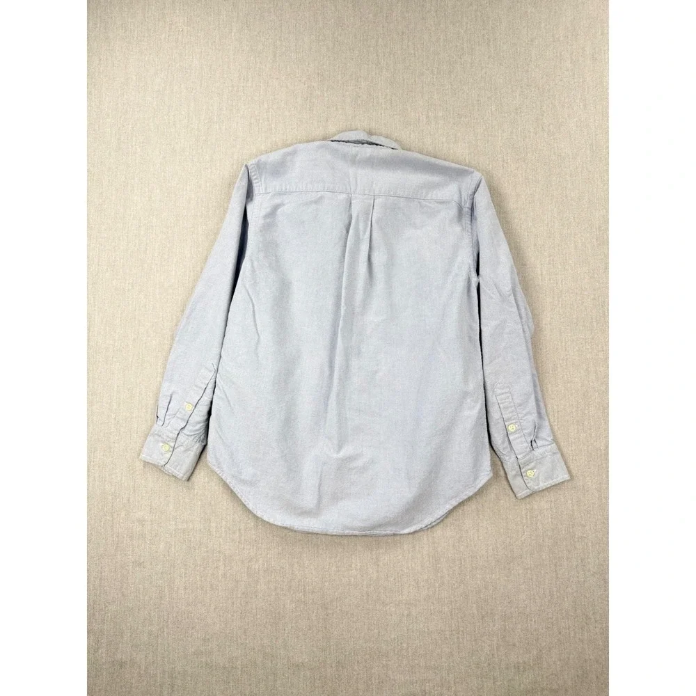 Ralph Lauren Boys Light Blue Oxford‎ Button Down Shirt Size 14 Long Sleeve